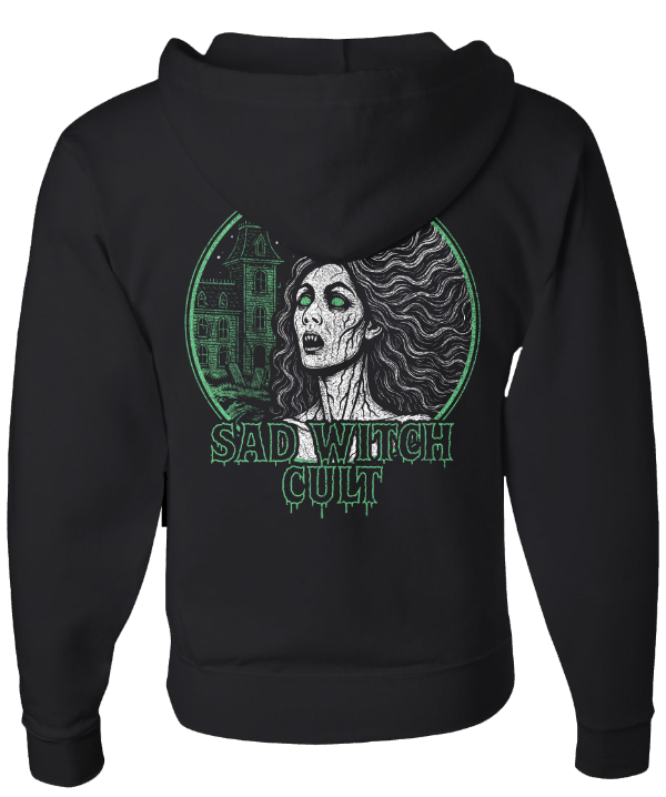 Curse of the Sad Witch Cult Zip-Up Hoodie