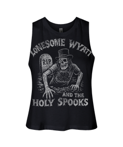 Lonesome Wyatt's Grave Ladies Cropped Tank