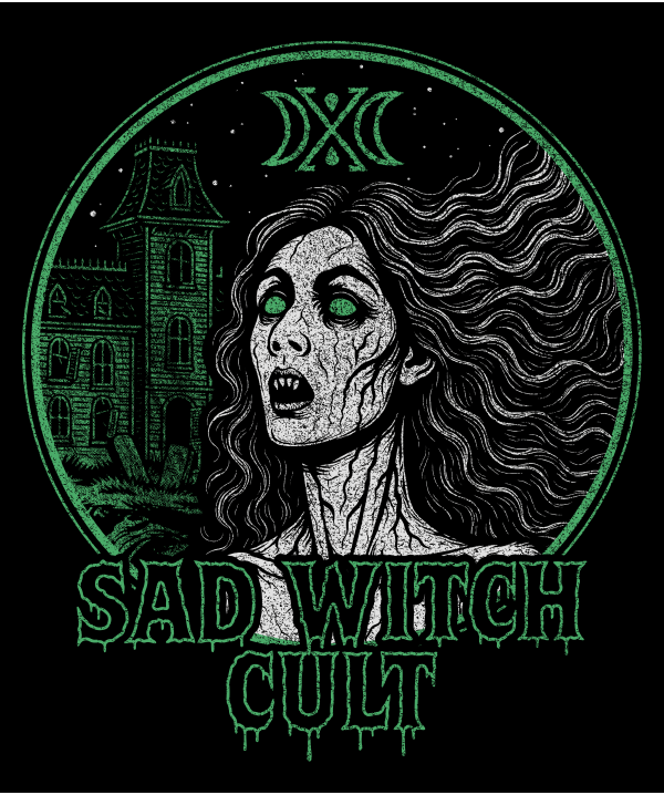 Curse of the Sad Witch Cult Zip-Up Hoodie