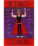 King Diamond Folk Art Print